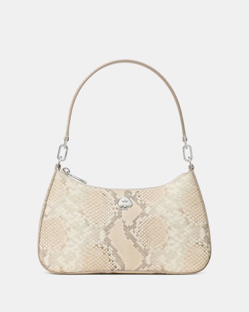 Kayla Snake Embossed Shoulder Bag