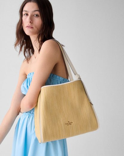Knott Straw Large Carryall Bag