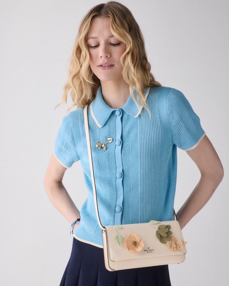 Ivy Snake Embossed Crossbody Bag