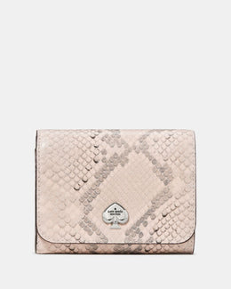 Kayla Snake Small L-zip Flap Wallet
