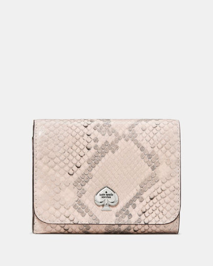 Kayla Snake Small L-zip Flap Wallet
