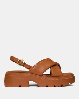 Halo Criss Cross Lug Sandal
