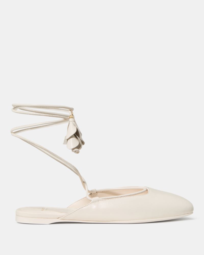 Eloise Ankle Wrap Mule Flat