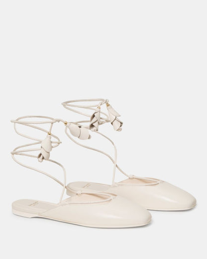 Eloise Ankle Wrap Mule Flat