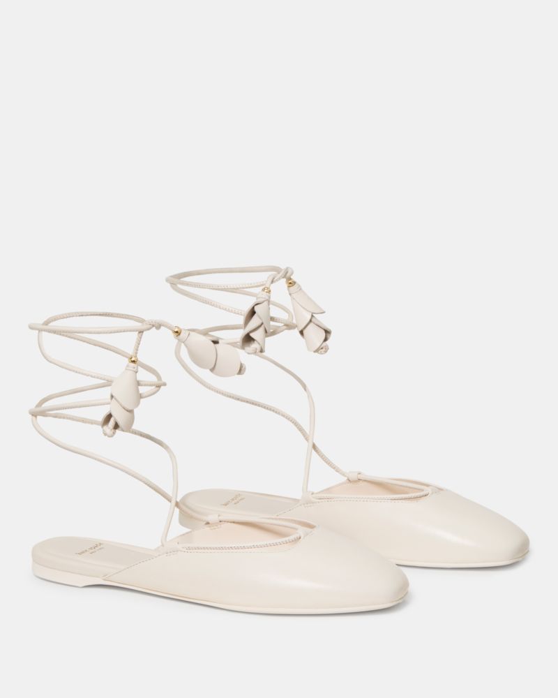 Eloise Ankle Wrap Mule Flat