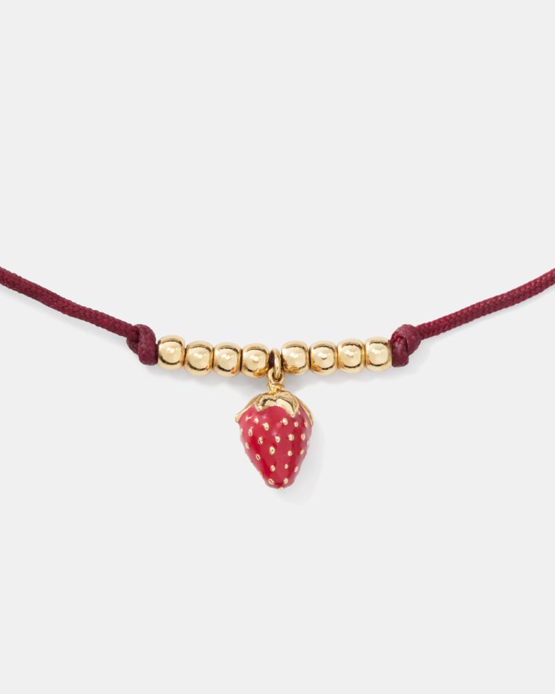 Summer Daze Strawberry Cord Bracelet