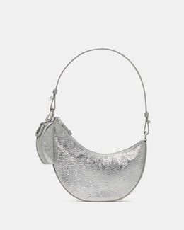 Duo Crinkle Metallic Mini Shoulder