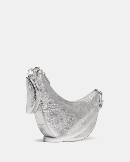 Duo Crinkle Metallic Mini Shoulder