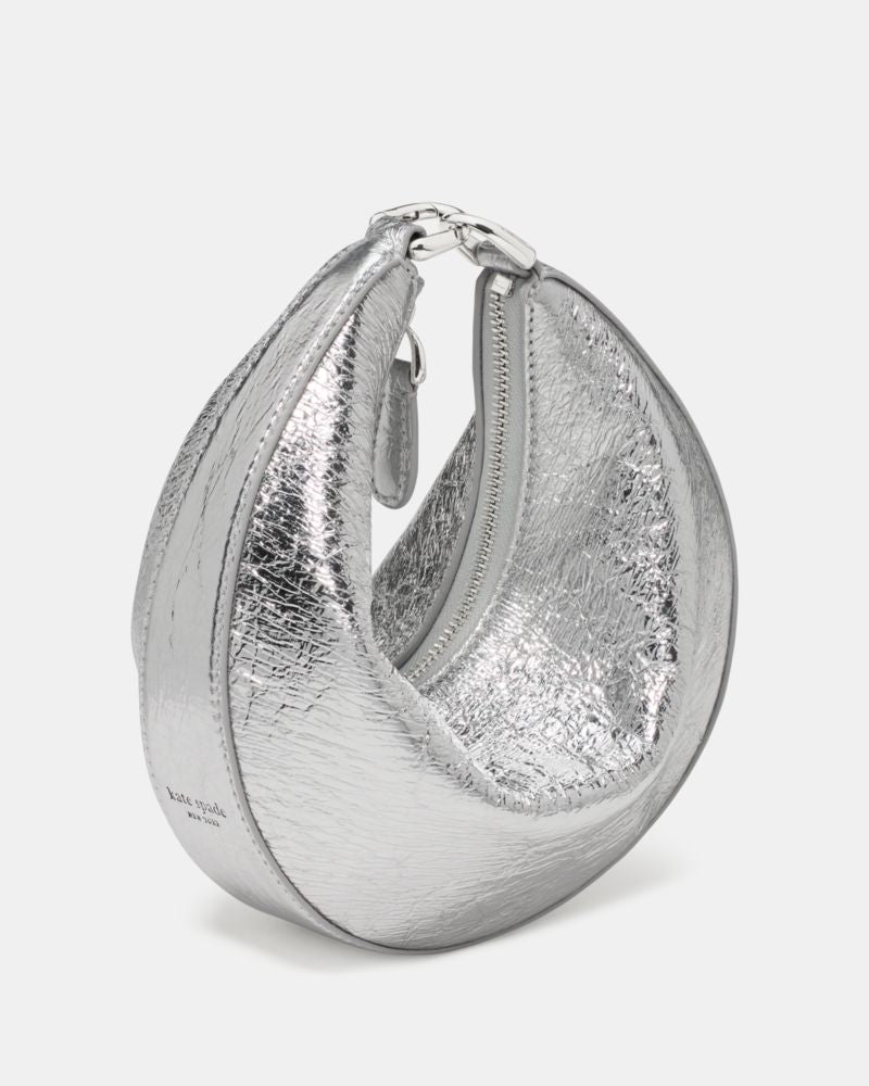 Duo Crinkle Metallic Mini Shoulder