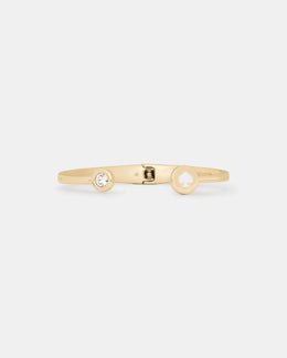 Spot The Spade Open Hinge Bangle
