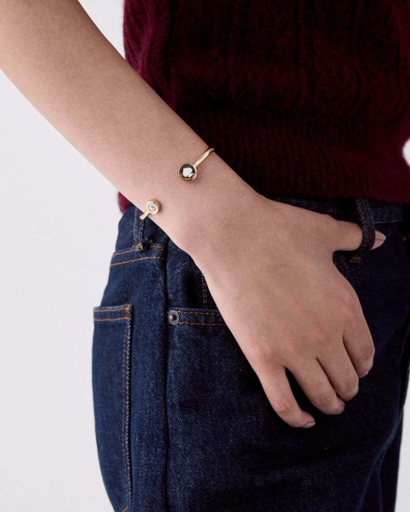 Spot The Spade Open Hinge Bangle