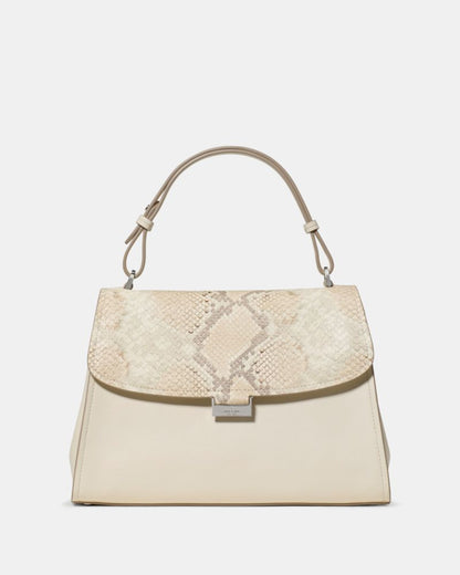 Riley Snake Top Handle Bag