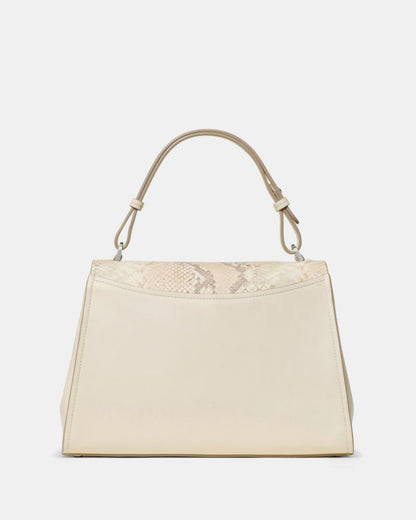 Riley Snake Top Handle Bag