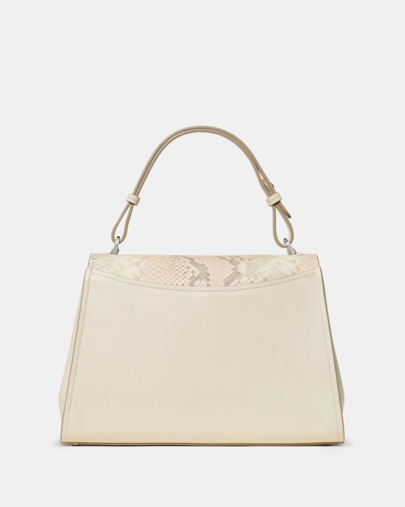 Riley Snake Top Handle Bag