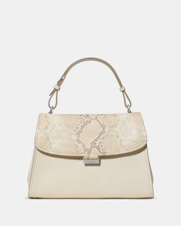 Riley Snake Top Handle Bag