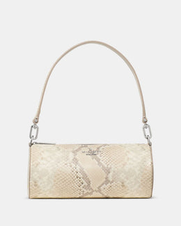 Roulette Snake Embossed Crossbody Bag