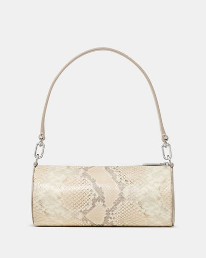 Roulette Snake Embossed Crossbody Bag