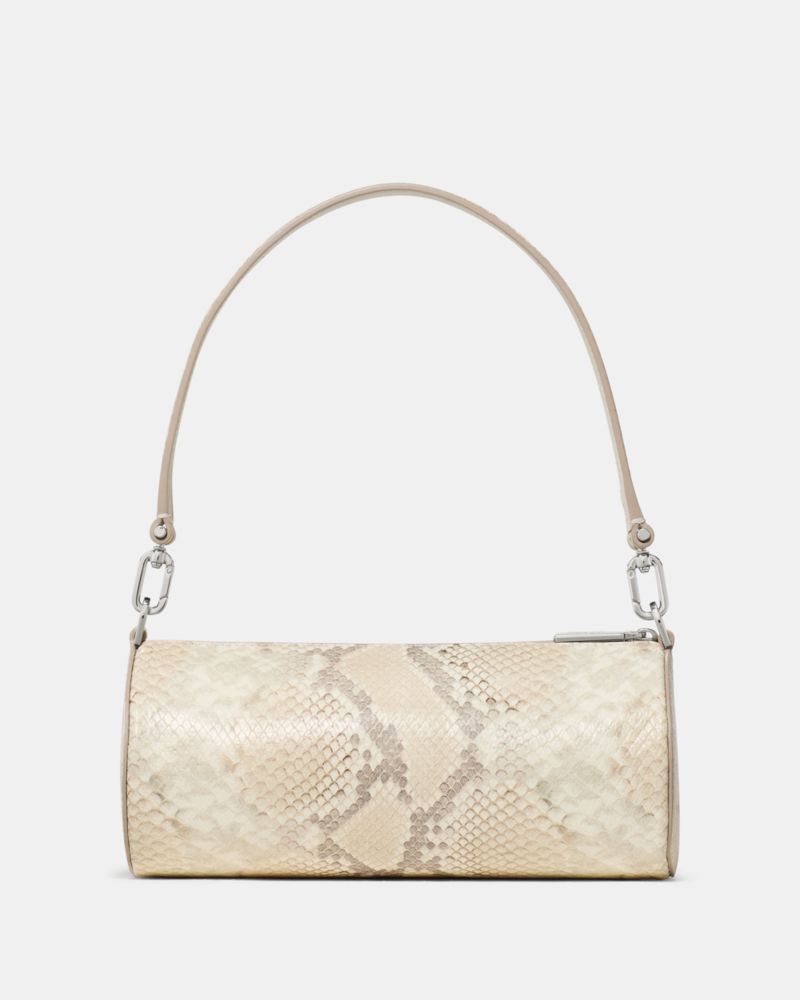 Roulette Snake Embossed Crossbody Bag