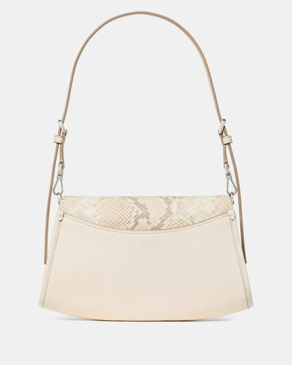 Ali Snake Embossed Shoulder Bag