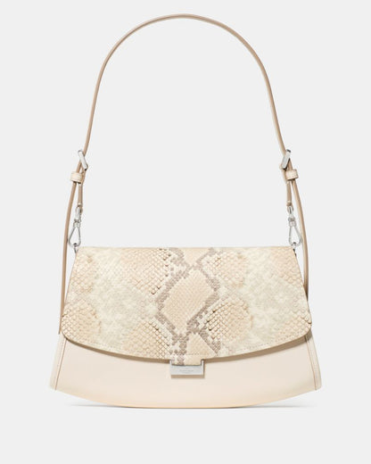 Ali Snake Embossed Shoulder Bag