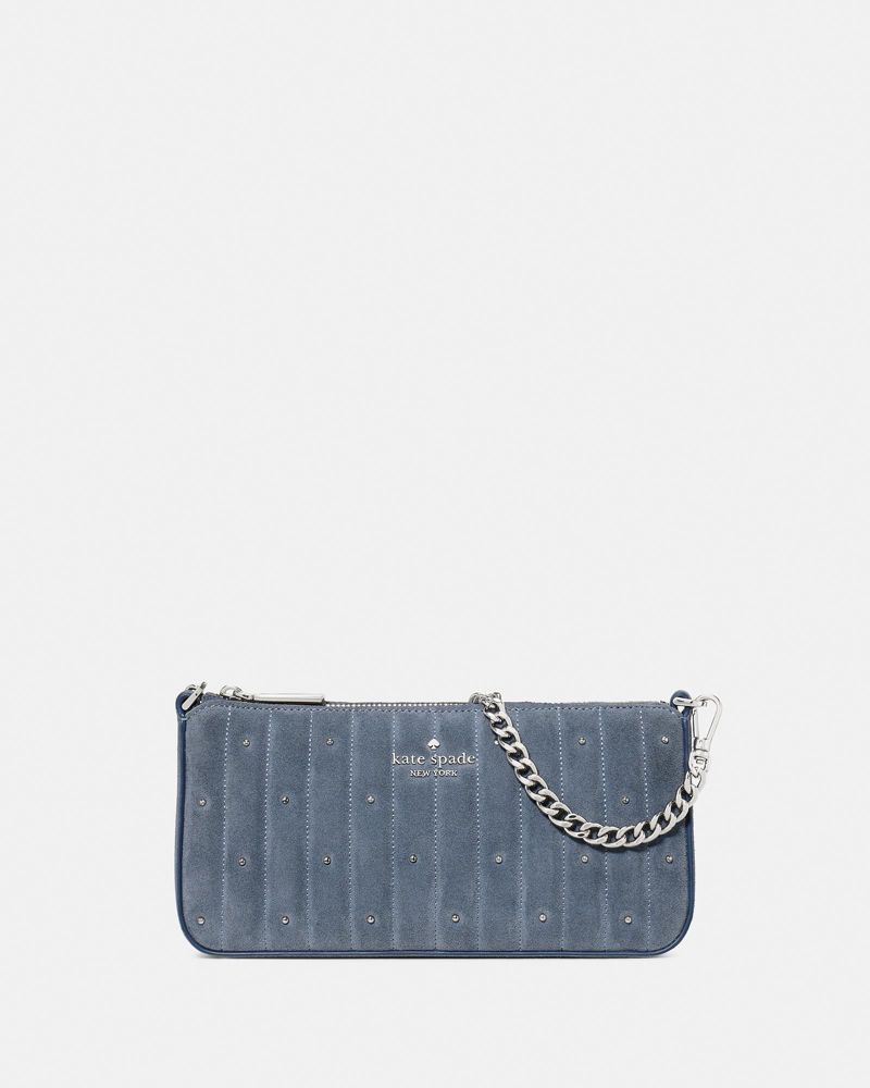 Gemini Quilted Suede Mini Bag
