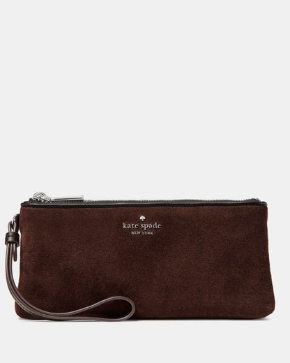 Wren Suede Wristlet