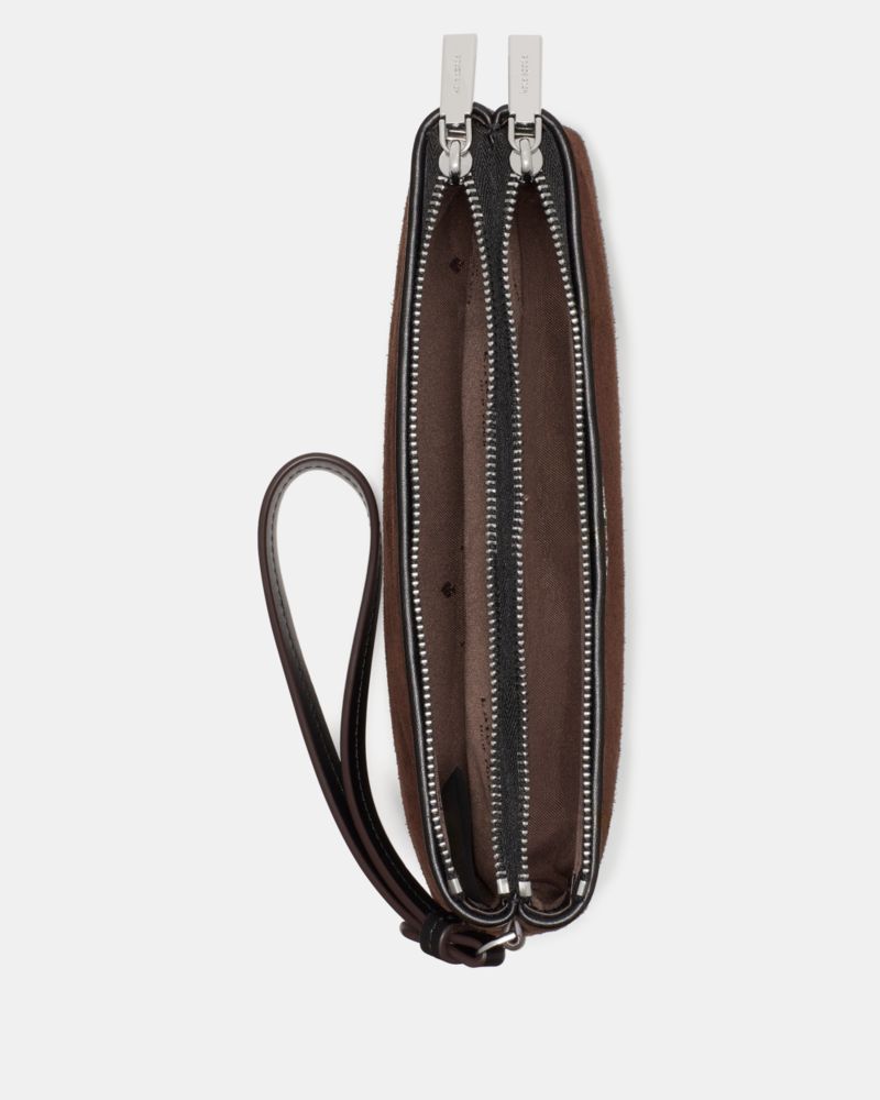 Wren Suede Wristlet