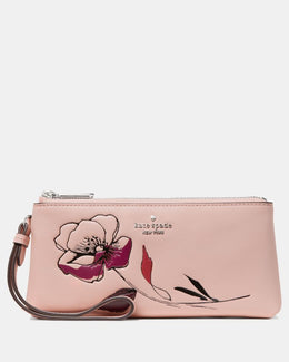 Wren Floral Wristlet