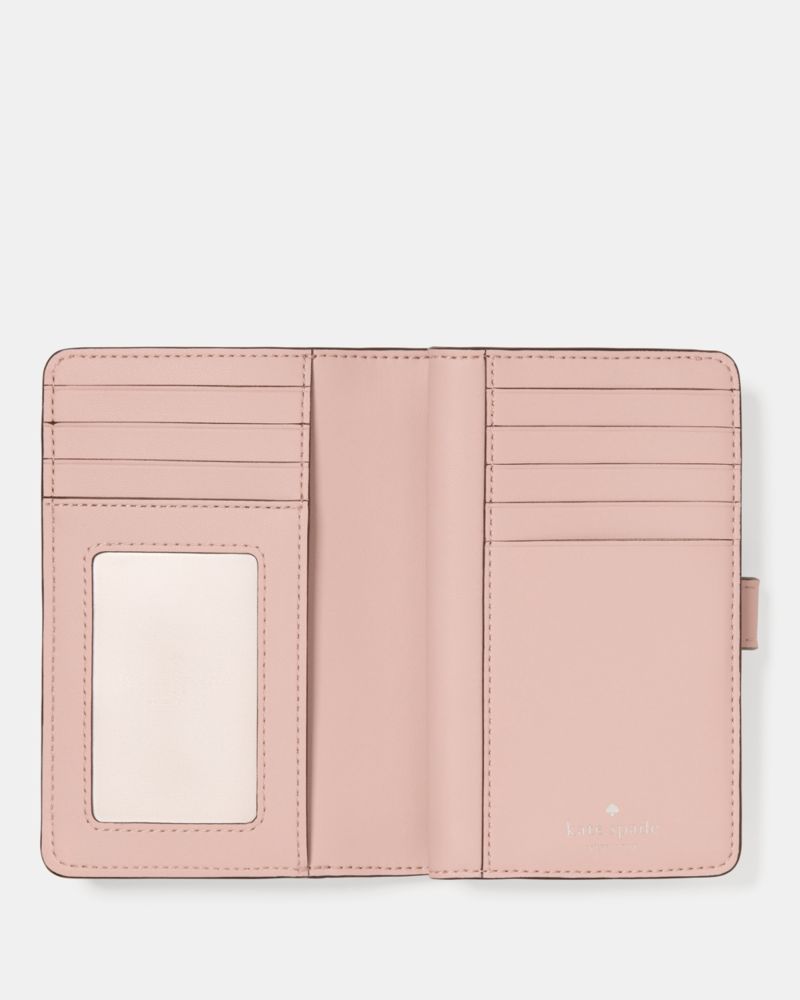 Shiny Quilted Medium Bifold Wallet