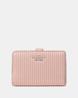 Shiny Quilted Medium Bifold Wallet