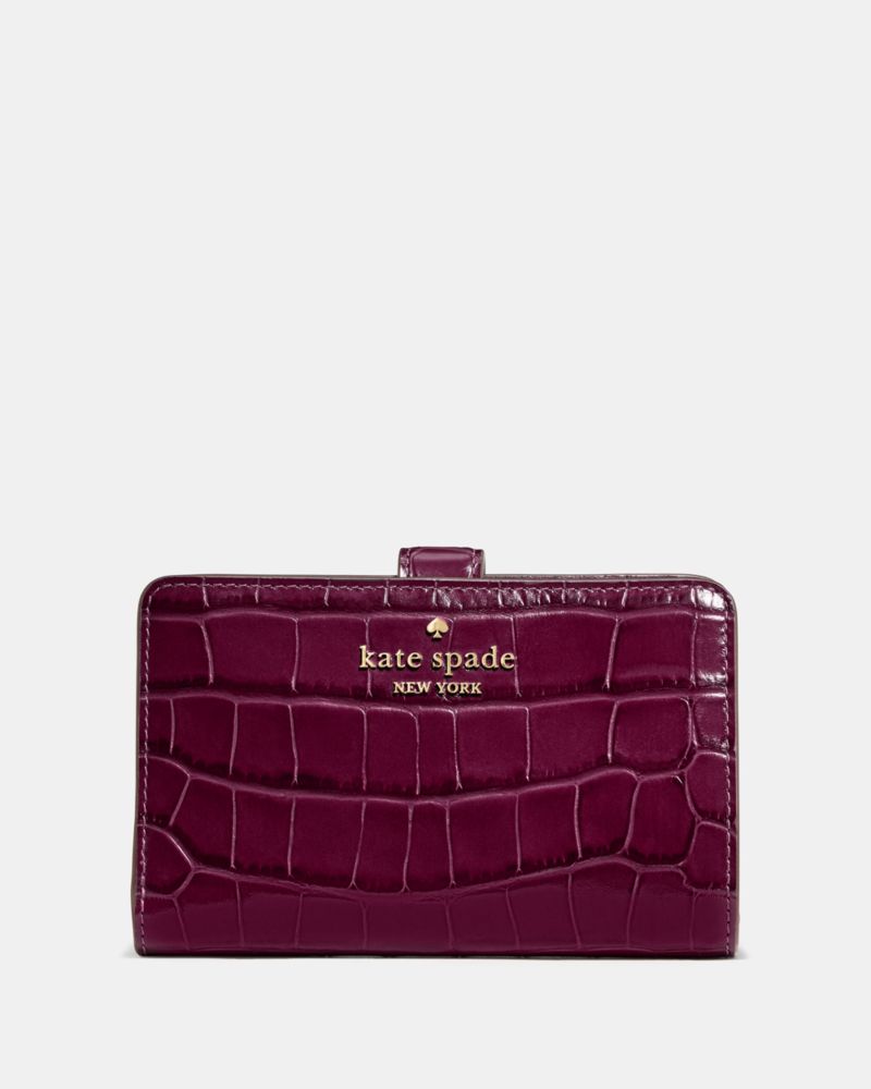 Croc Embossed Medium Bifold Wallet