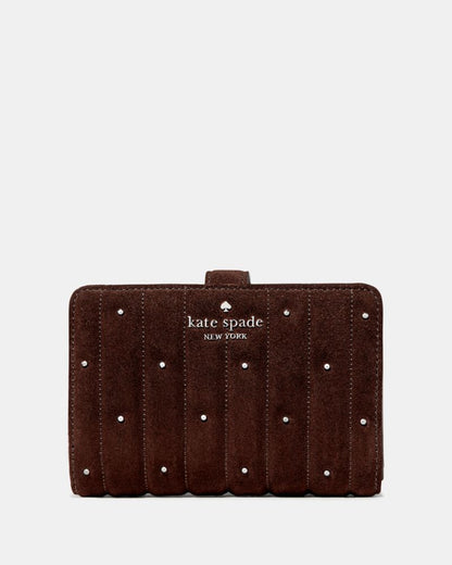 Quilted Suede Medium Bifold Wallet