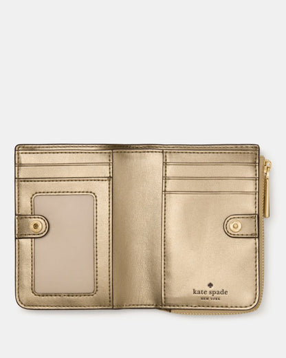 Metallic Small L-zip Wallet