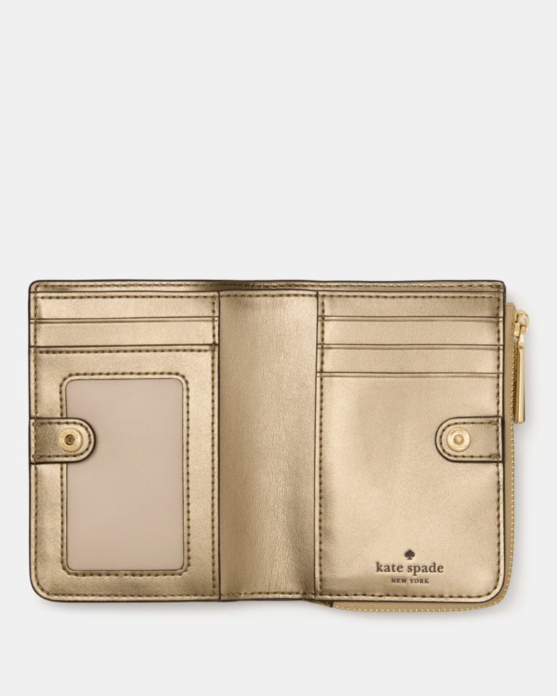 Metallic Small L-zip Wallet