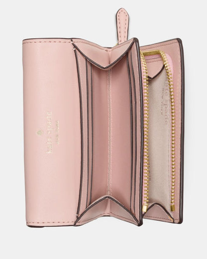 Floral Small L-zip Flap Wallet