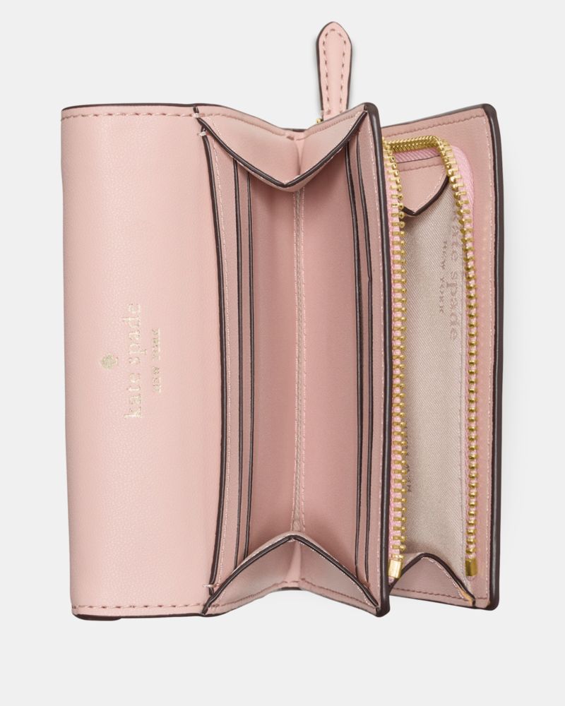 Floral Small L-zip Flap Wallet