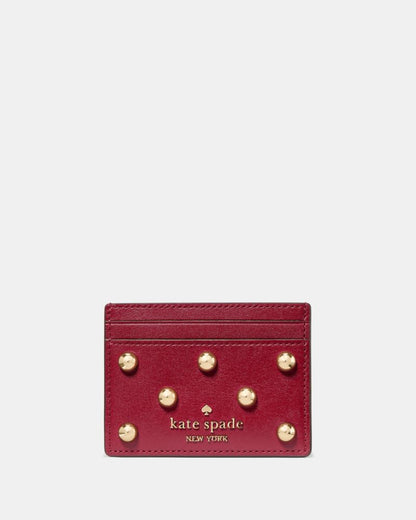 Studded Small Slim Card Holder