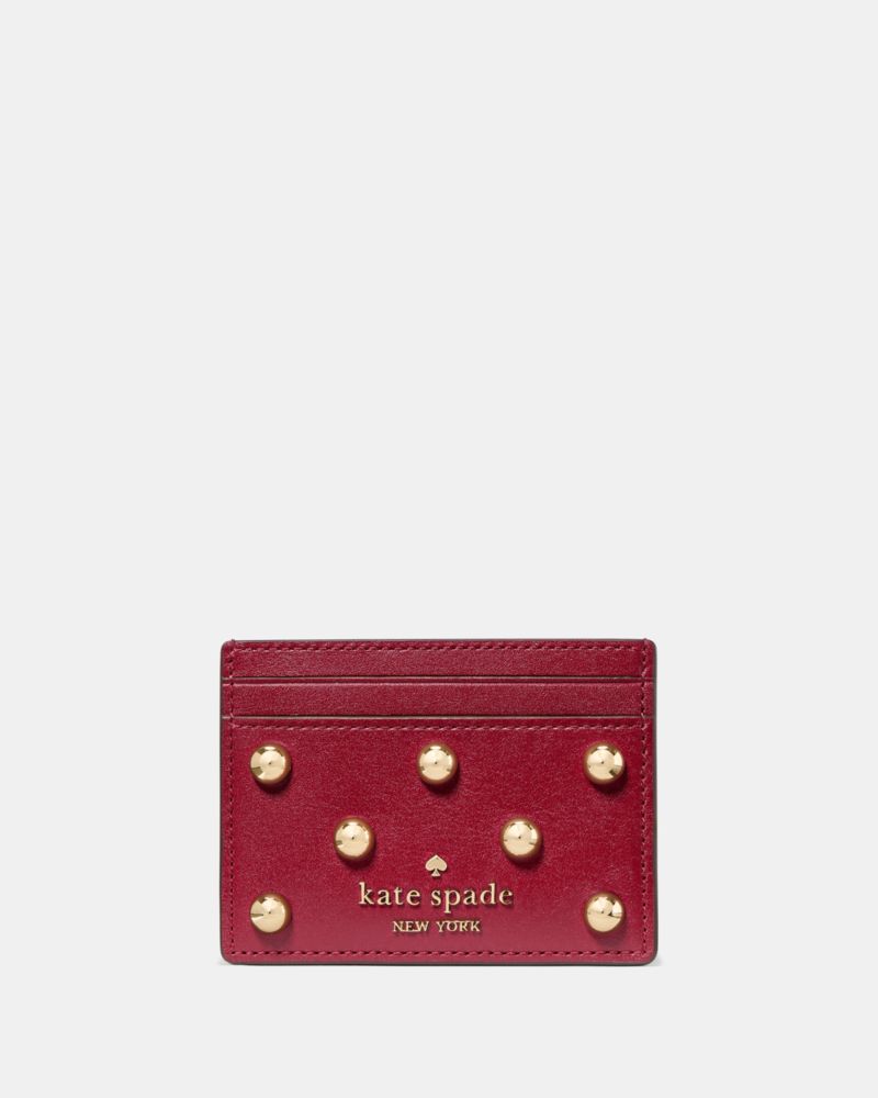 Studded Small Slim Card Holder