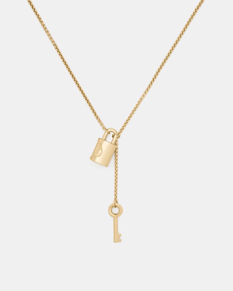 Spade Lock Padlock And Key Pendant