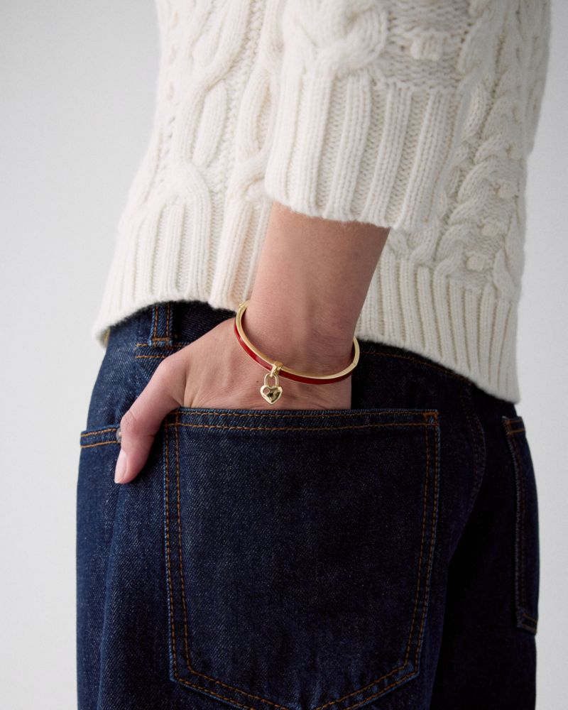 Heart Spade Thin Bangle