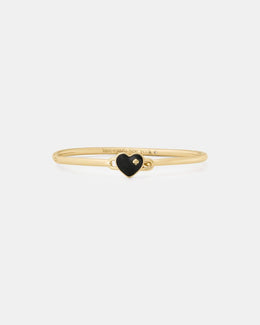 Heart Spade Solitaire Bangle