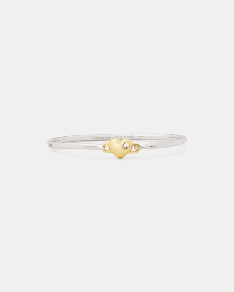 Heart Spade Solitaire Bangle
