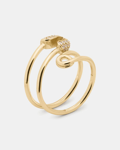 Bits And Baubles Safety Pin Ring