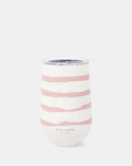 Pink Goddess Stripe Wine Tumbler