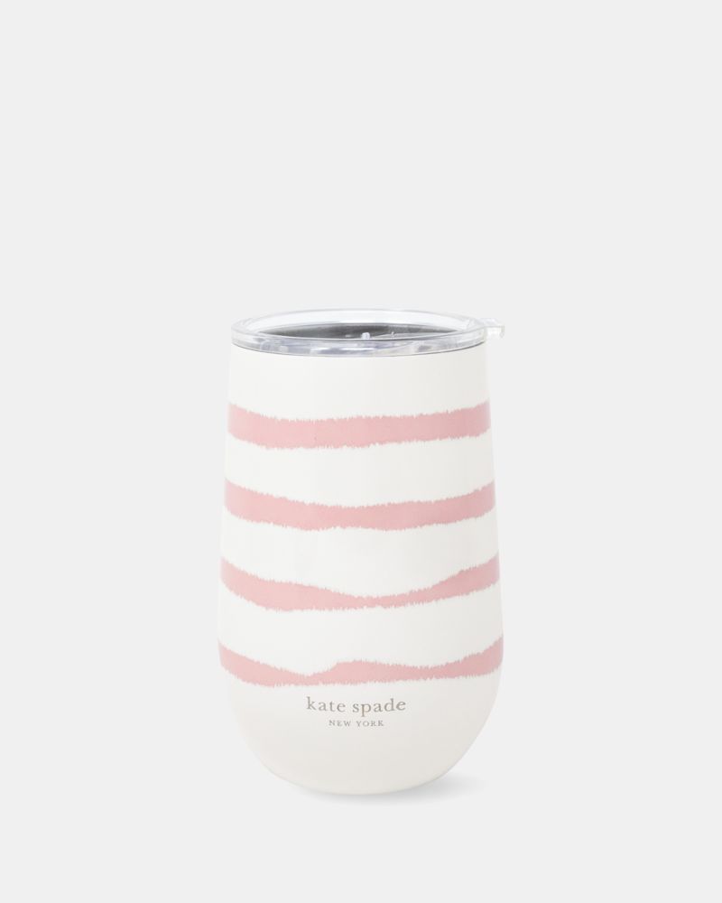 Pink Goddess Stripe Wine Tumbler