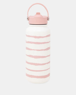 Pink Goddess Stripe Water Bottle