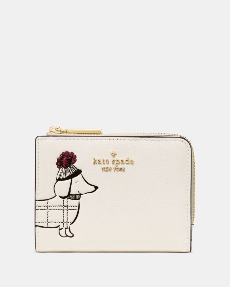 Charlie Dachshund Small L-zip Wallet