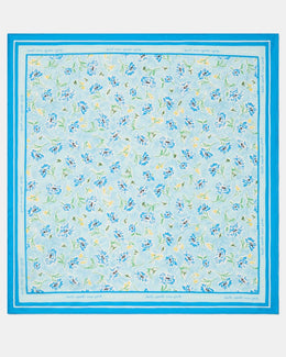 Lively Blooms Silk Bandana