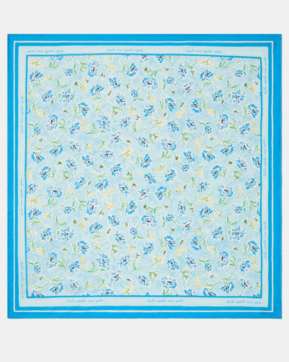 Lively Blooms Silk Bandana