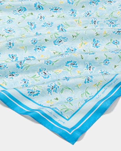 Lively Blooms Silk Bandana